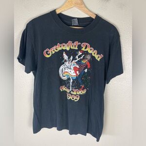 Vintage Greatful Dead New Year 1989 Band Tee Shirt Size Medium 80s